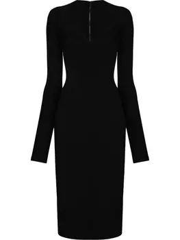 Dolce & Gabbana платье с вырезом в форме сердца, черный