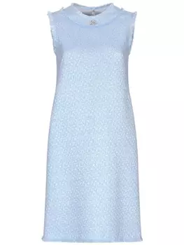 Dolce & Gabbana платье-трапеция миди из ткани букле, синий