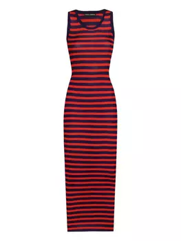 Dolce & Gabbana платье в рубчик, фиолетовый