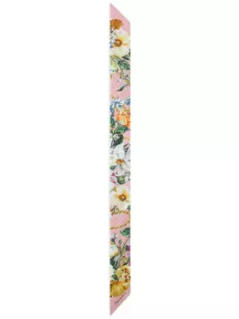Dolce & Gabbana платок с цветочным принтом, розовый