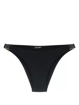 Dolce & Gabbana плавки бикини с логотипом, черный