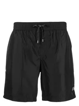 Dolce & Gabbana плавки-шорты с кулиской и логотипом, черный