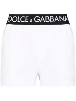 Dolce & Gabbana плавки-шорты с логотипом, белый