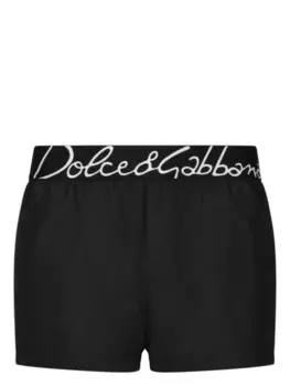 Dolce & Gabbana плавки-шорты с логотипом, черный