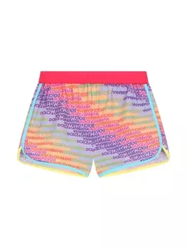 Dolce & Gabbana плавки-шорты с логотипом, фиолетовый