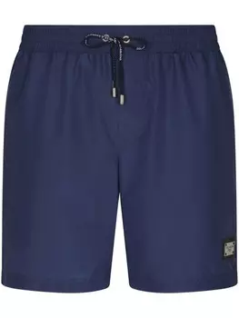 Dolce & Gabbana плавки-шорты с логотипом, синий