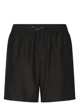 Dolce & Gabbana плавки-шорты с нашивкой-логотипом, черный