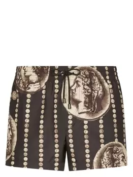 Dolce & Gabbana плавки-шорты с принтом, черный