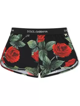 Dolce & Gabbana плавки-шорты с принтом, розовый