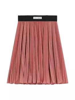Dolce & Gabbana плиссированная юбка А-силуэта, розовый