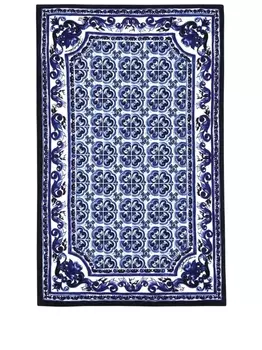 Dolce & Gabbana пляжное полотенце Blu Mediterraneo, синий