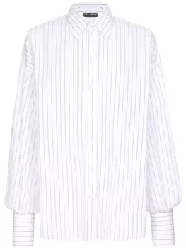 Dolce & Gabbana полосатая рубашка с длинными рукавами, белый