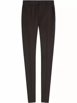 Dolce & Gabbana полосатые брюки строгого кроя, черный