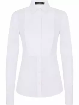 Dolce & Gabbana поплиновая рубашка, белый