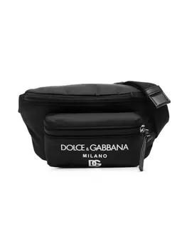 Dolce & Gabbana поясная сумка с логотипом, черный