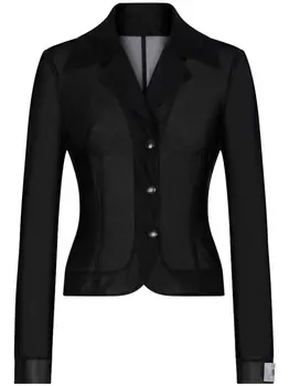 Dolce & Gabbana прозрачный блейзер из коллаборации с Kim, черный