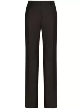 Dolce & Gabbana прямые брюки из смесовой шерсти, черный
