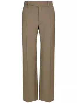 Dolce & Gabbana прямые брюки из вирджинской шерсти, нейтральный цвет