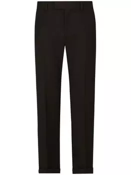 Dolce & Gabbana прямые брюки из вирджинской шерсти, черный