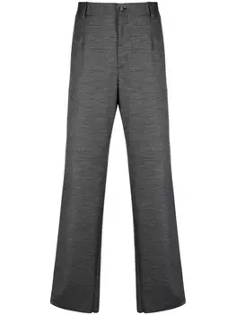 Dolce & Gabbana прямые брюки со складками, серый