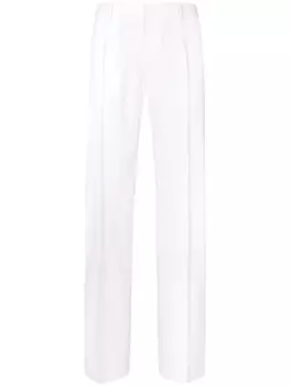 Dolce & Gabbana прямые брюки строгого кроя, белый