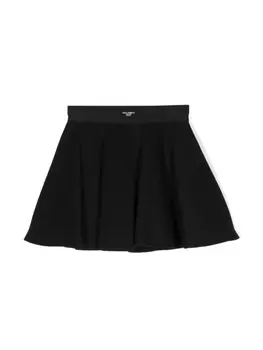 Dolce & Gabbana расклешенная юбка мини с логотипом, черный