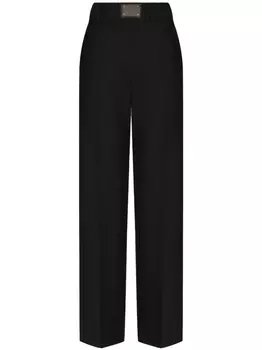 Dolce & Gabbana расклешенные брюки с завышенной талией, черный