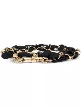 Dolce & Gabbana ремень для сумки из телячьей кожи с цепочкой, черный