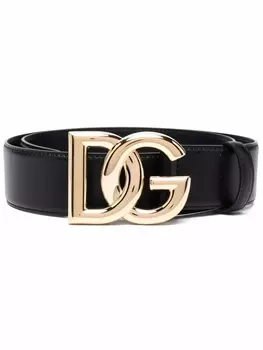 Dolce & Gabbana ремень с логотипом, черный