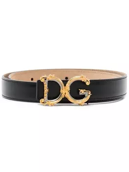 Dolce & Gabbana ремень с логотипом, черный