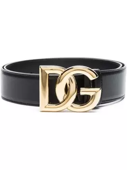 Dolce & Gabbana ремень с логотипом DG, черный