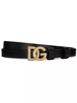 Dolce & Gabbana ремень с логотипом DG, черный