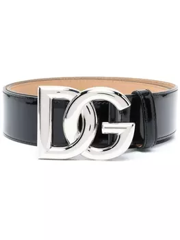 Dolce & Gabbana ремень с логотипом DG, черный