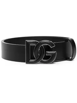 Dolce & Gabbana ремень с логотипом DG, черный