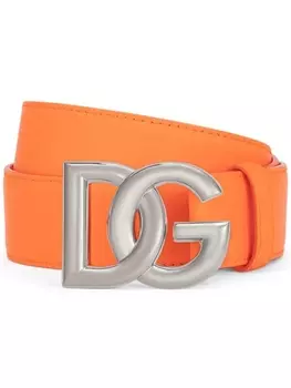 Dolce & Gabbana ремень с логотипом DG, оранжевый