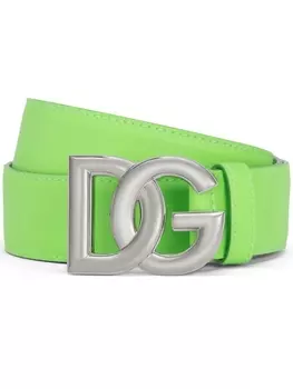 Dolce & Gabbana ремень с логотипом DG, зеленый