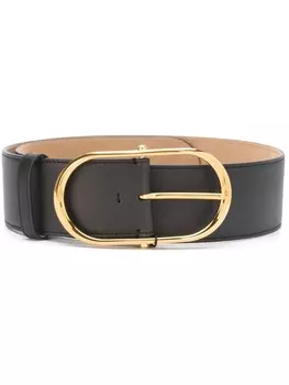 Dolce & Gabbana ремень с овальной пряжкой, черный