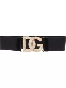 Dolce & Gabbana ремень с пряжкой-логотипом, черный