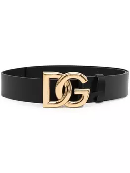 Dolce & Gabbana ремень с пряжкой-логотипом, черный