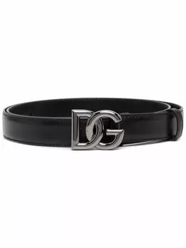 Dolce & Gabbana ремень с пряжкой-логотипом, черный