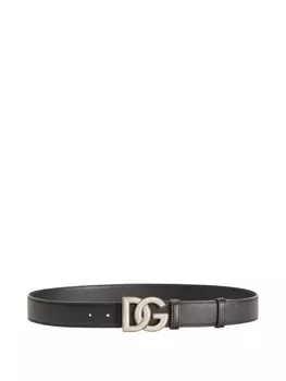 Dolce & Gabbana ремень с пряжкой-логотипом, черный
