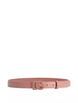 Dolce & Gabbana ремень с пряжкой-логотипом, розовый