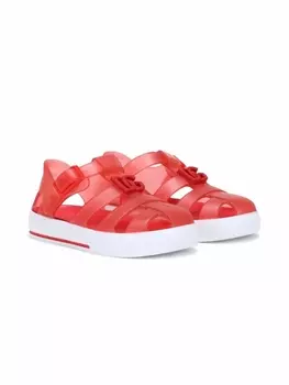 Dolce & Gabbana резиновые сандалии с логотипом DG, красный