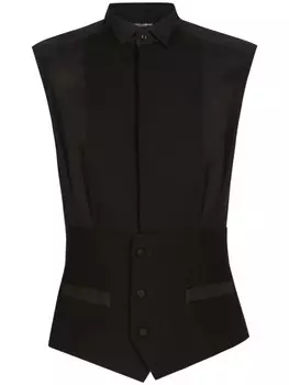 Dolce & Gabbana рубашка без рукавов, черный