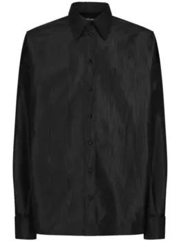 Dolce & Gabbana рубашка Bow, черный