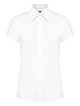 Dolce & Gabbana рубашка из эластичного хлопка, белый