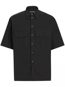 Dolce & Gabbana рубашка на пуговицах, черный