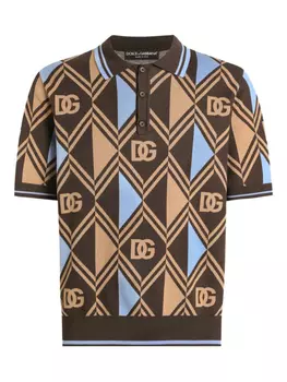 Dolce & Gabbana рубашка поло, коричневый