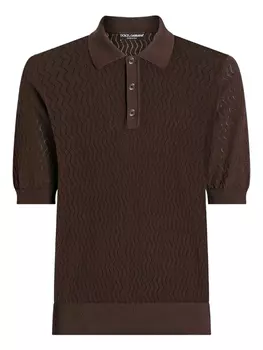 Dolce & Gabbana рубашка поло, коричневый