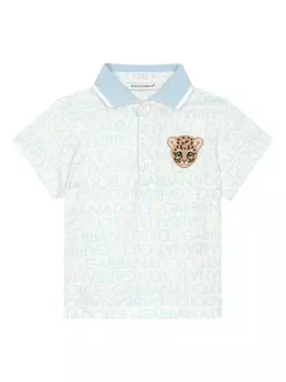 Dolce & Gabbana рубашка поло с логотипом, белый